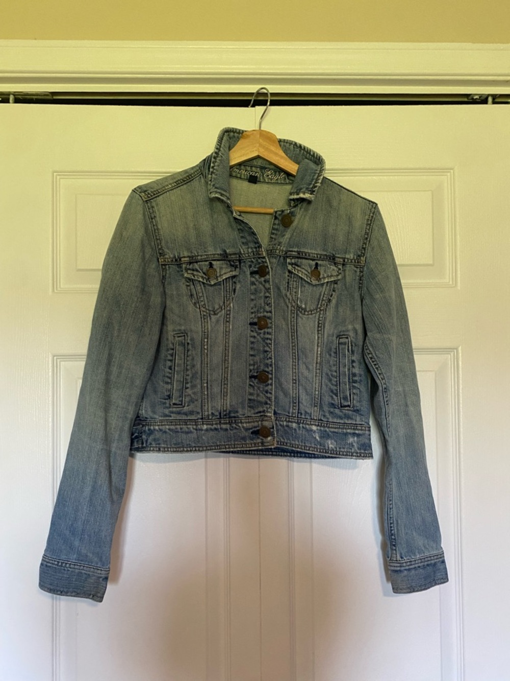American Eagle Outfitters Light Blue Denim Jacket